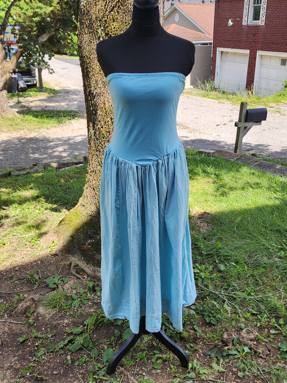 Free People Onda drop-waist tube midi dress fairy dress med boho cottagecore